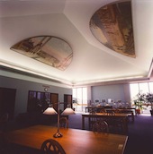 Murals placed in ceiling of Quiet Study Room