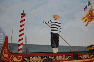 Gondolier from Mead Public Library mural