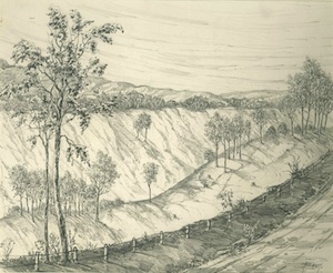 Scene in the Kettle Moraine Hills (Baum drawings)