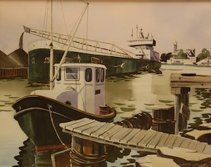 Ship to Shore painting by James Michael