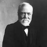 Portrait of Andrew Carnegie.