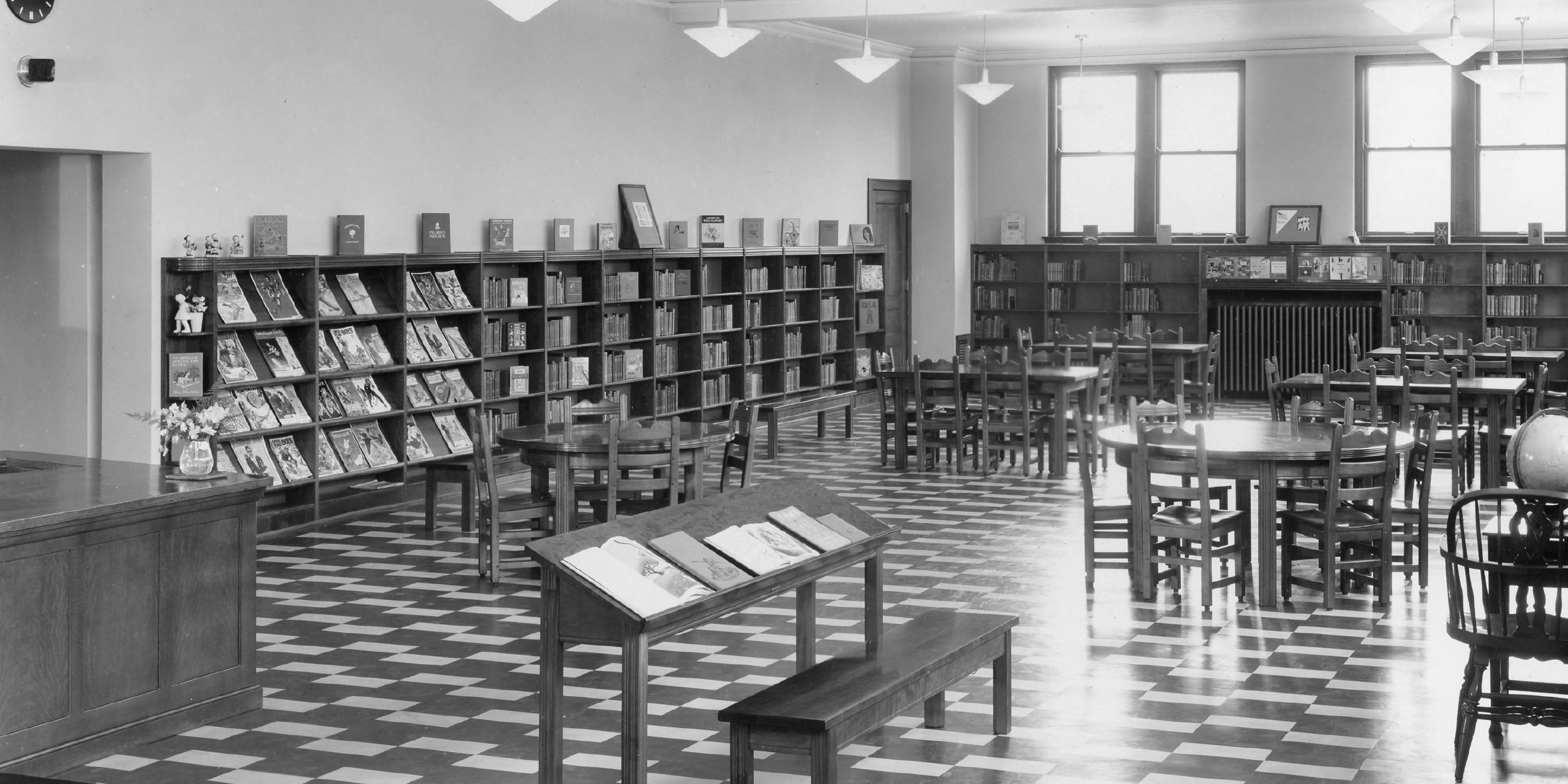 A photo of the childrens department in 1941.