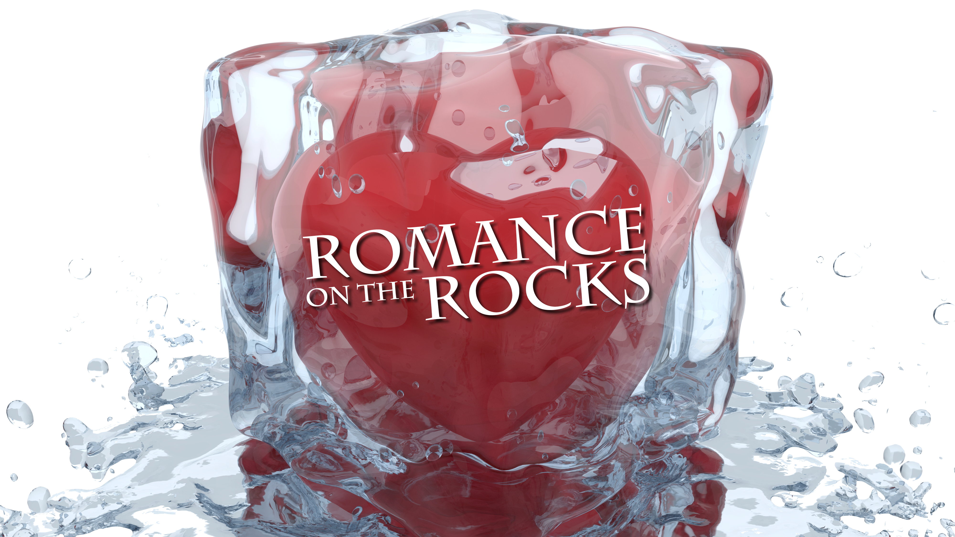 Romance on the Rocks heart graphic