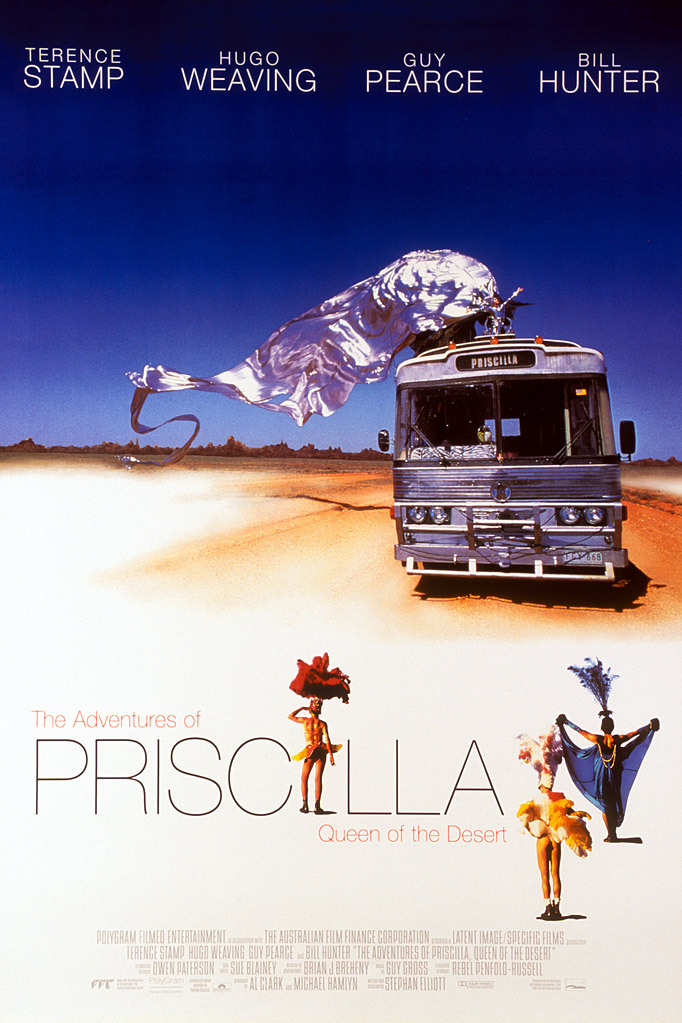 Movie poster for motion picture Priscilla Queen of the Desert