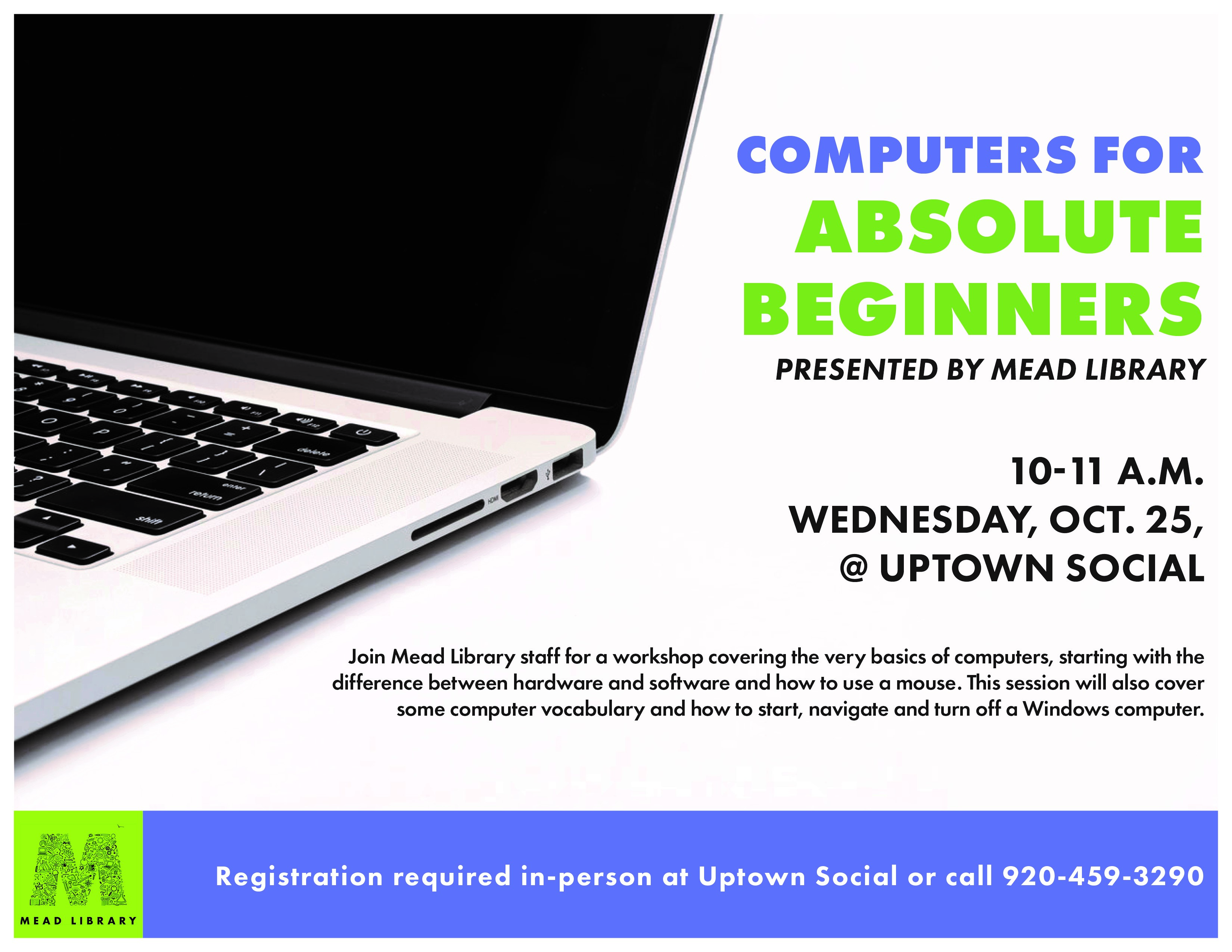 Image of poster for this class: Computers for Absolute Beginners
