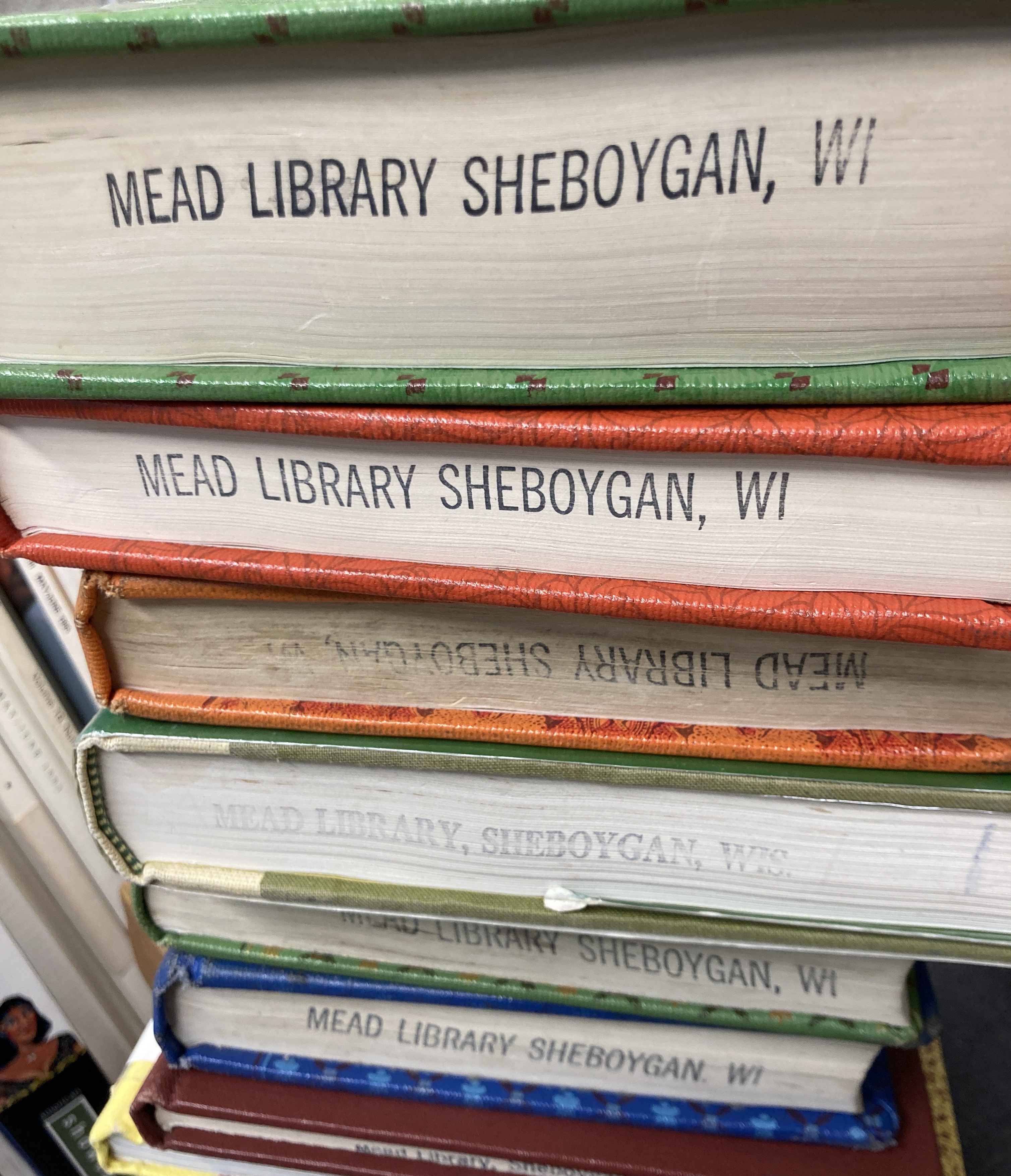 Library Books with Mead stamp