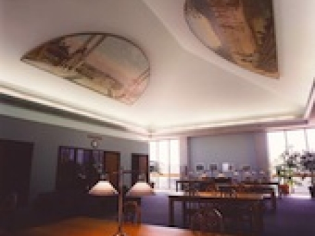 Murals placed in ceiling of Quiet Study Room