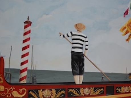 Gondolier from Mead Public Library mural