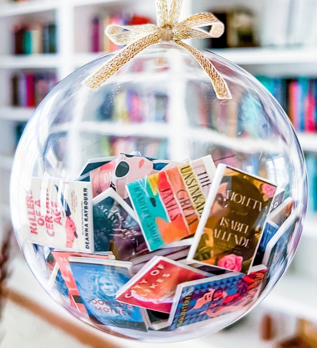 ornament filled with books