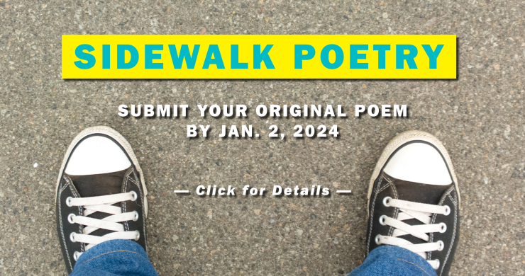 sidewalk poetry promotional slide