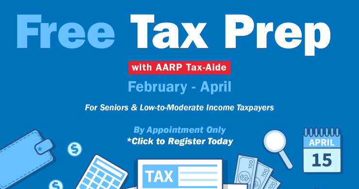 Promotional image for free tax prep program