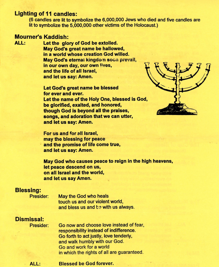 In Memory of the Holocaust Program Page 4