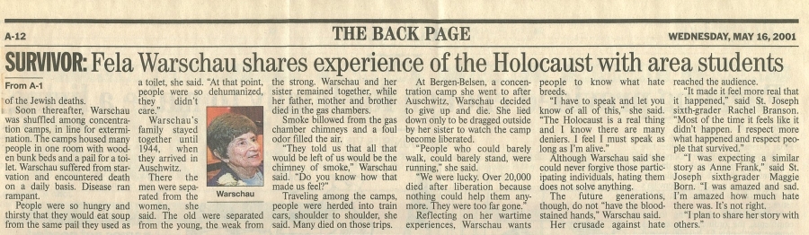 Article- "Memories of Madness from Her Own Painful Experience"