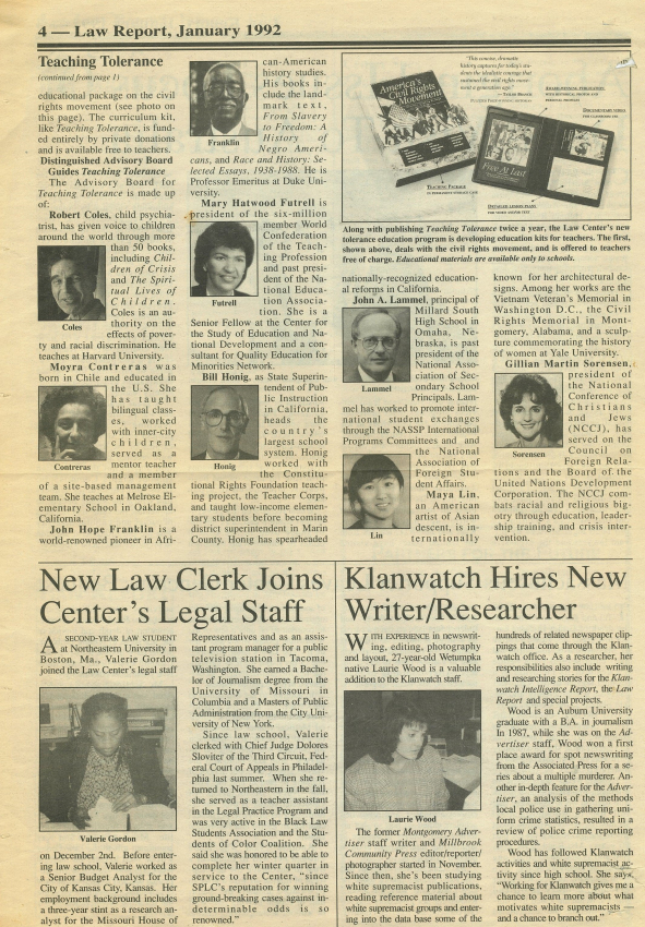 Article- Teaching Tolerance Launched p2