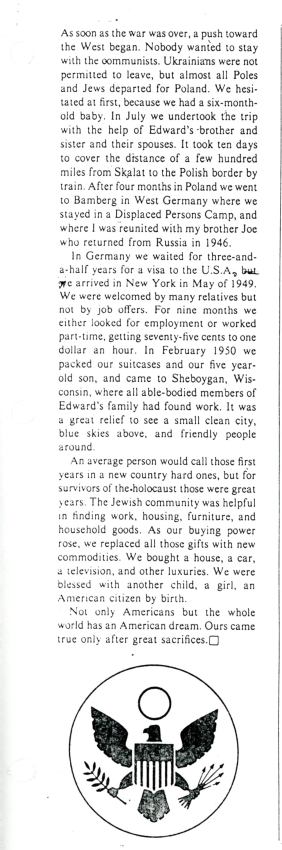 A Glance Back in Time