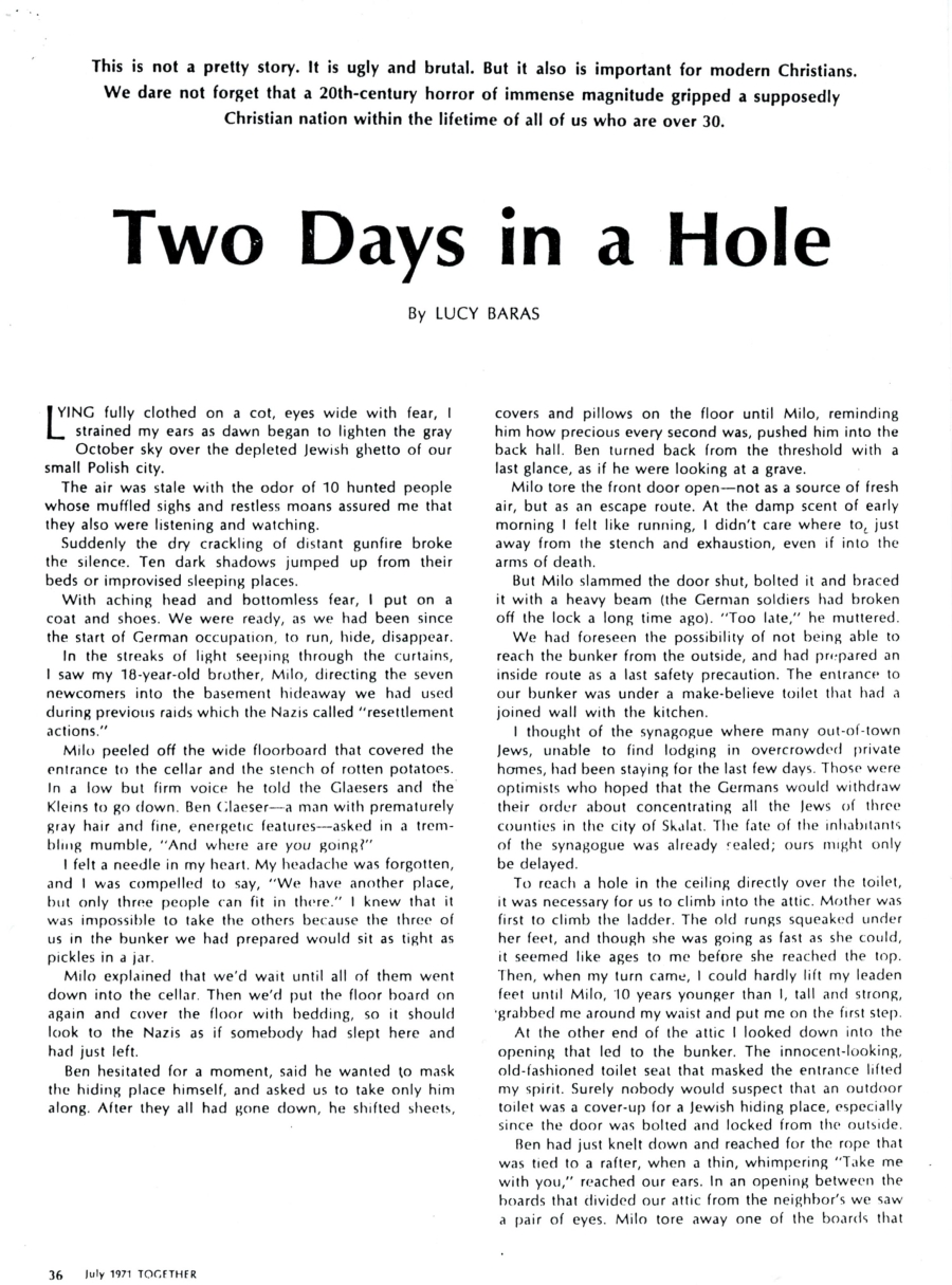 Two Days in a Hole