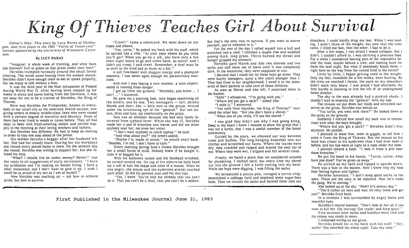 King of Thieves Teaches Girl About Survival