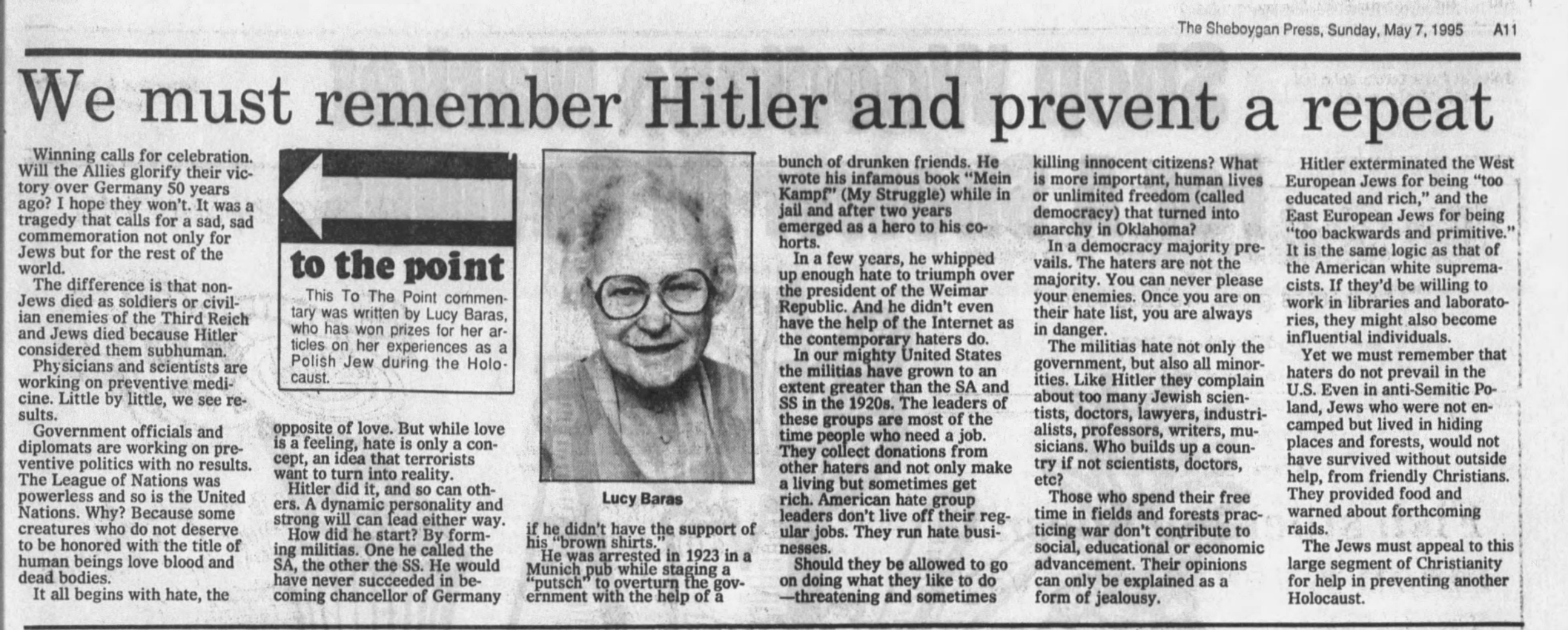 We Must Remember Hitler and Prevent a Repeat