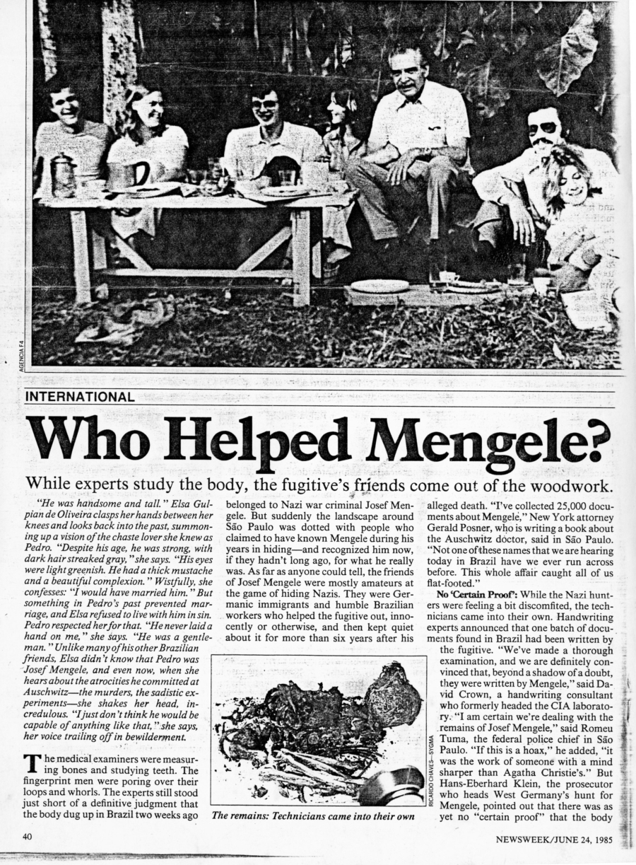 Who Helped Mengele?