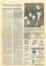 Article- "Warschau Shares Survivor Insights" photo of Fela Warschau and children