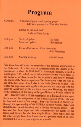 SHEBOYGAN COUNTY HISTORICAL MUSEUM QUARTERLY MEETING PROGRAM P3