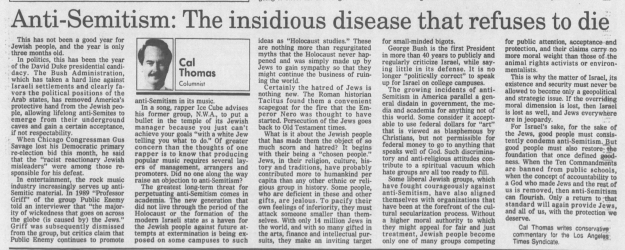 Article- Anti-Semitism: The Insidious Disease That Refuses to Die