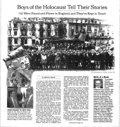 Article- Boys of the Holocaust Tell Their Stories