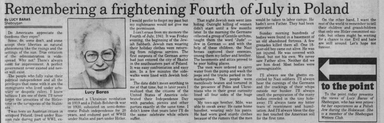 Remembering a Frightening Fourth of July in Poland