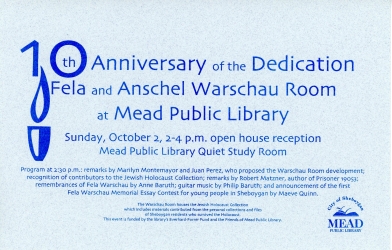 10th Anniversary of the Dedication