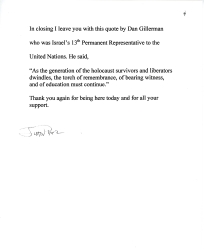 Juan Perez Remarks for the 10th Anniversary of the Dedication