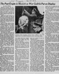 The Past Erupts in Munich as War Guilt is Put on Display